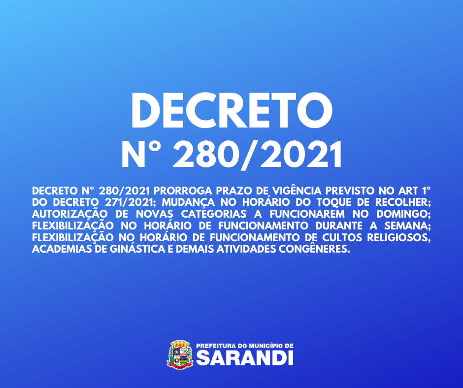 Decreto Nº 280/2021